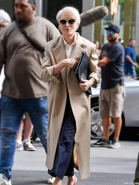 Meryl Streep The Devil Wears Prada 2 Beige Coat