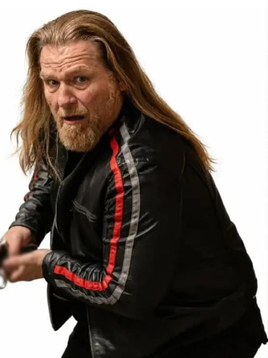 Mike Walden Tulsa King S04 Biker Leather Jacket