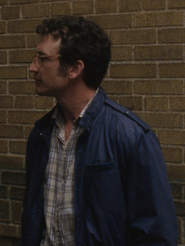 Miles Teller Paper Tiger 2026 Blue Bomber Jacket