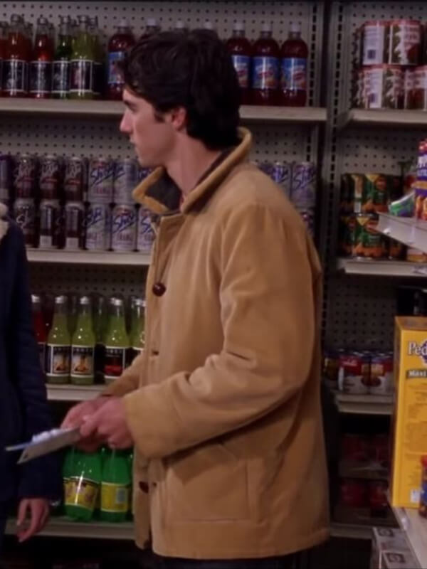 Milo Ventimiglia Gilmore Girls Brown Suede Leather Jacket
