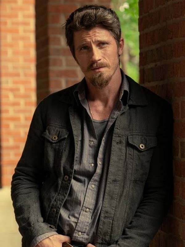 Mitch keller Tulsa King Black Denim Jacket
