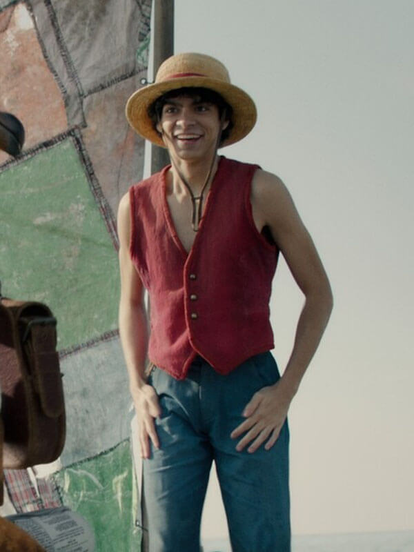 Monkey D. Luffy One Piece S01 Red Suede Vest