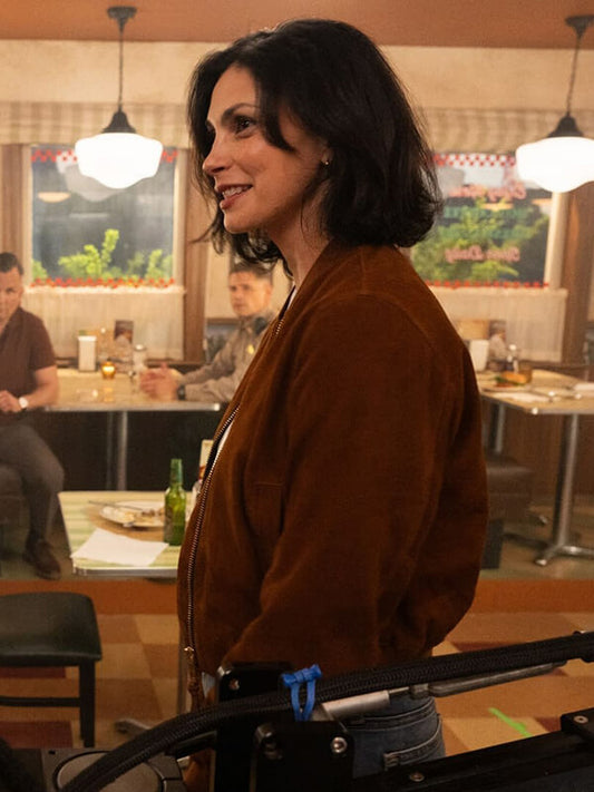 Morena Baccarin Sheriff Country 2025 Suede Jacket