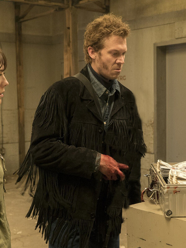 Mr Wrench Fargo S03 Black Suede Fringe Jacket