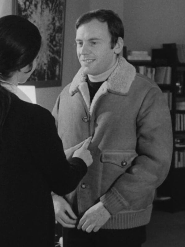 My Night at Maud's Jean Louis Brown Shearling Jacket