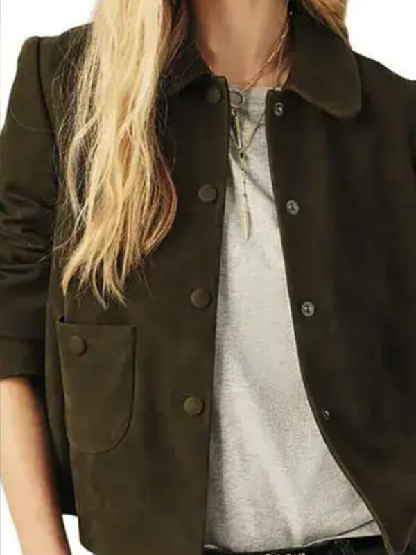 Neagley S01 Emilie Ullerup Brown Suede Jacket
