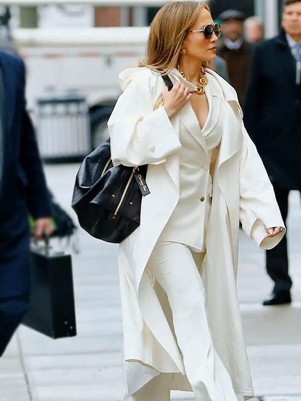 Office Romance 2026 Jennifer Lopez Trench Coat
