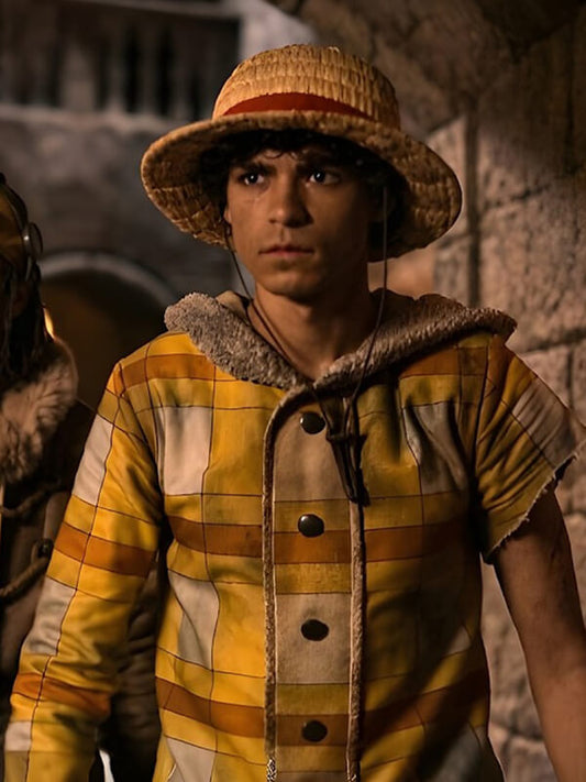 One Piece S02 Monkey D. Luffy Hooded Shearling Coat