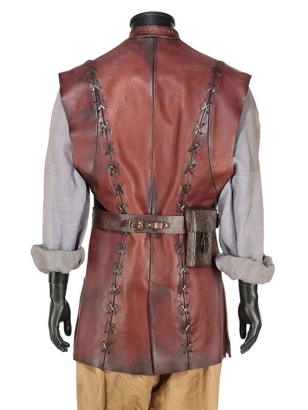 Perrin Aybara The Wheel of Time Maroon Leather Vest