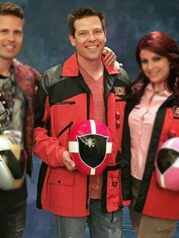 Power Rangers LightSpeed Rescue Carter Grayson Red Jacket