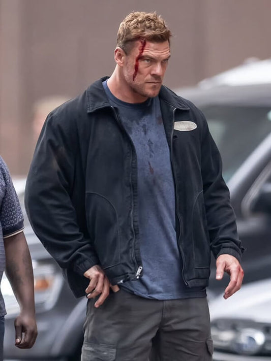 Reacher S04 Jack Reacher Black Cotton Jacket