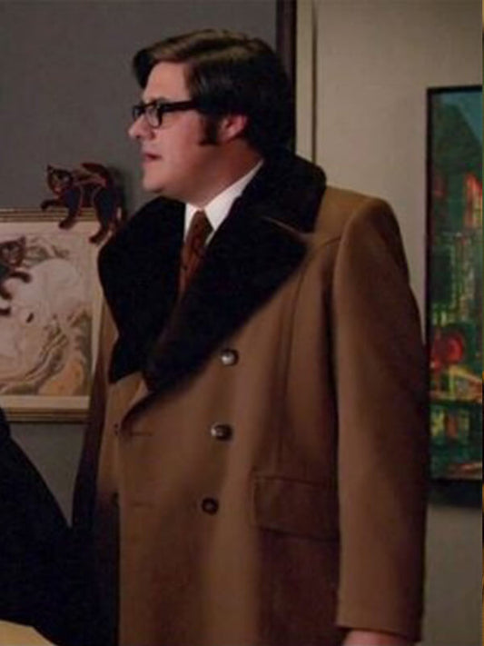 Rich Sommer Mad Men Harry Crane Wool Shearling Coat