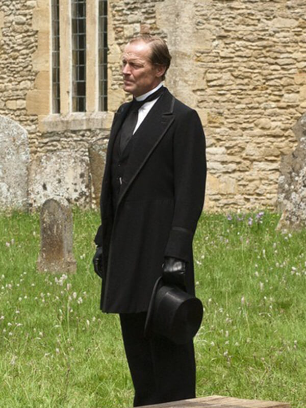Richard Carlisle Downton Abbey S02 Black Wool Coat