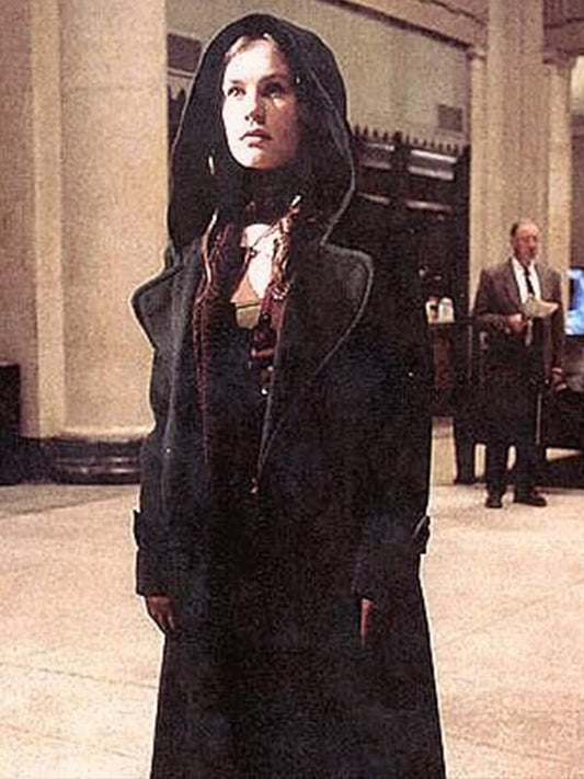 Rogue X-Men 2000 Anna Paquin Green Wool Hooded Coat