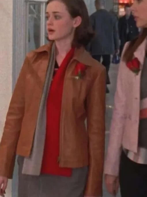 Rory Gilmore Gilmore Girls Brown Leather Jacket