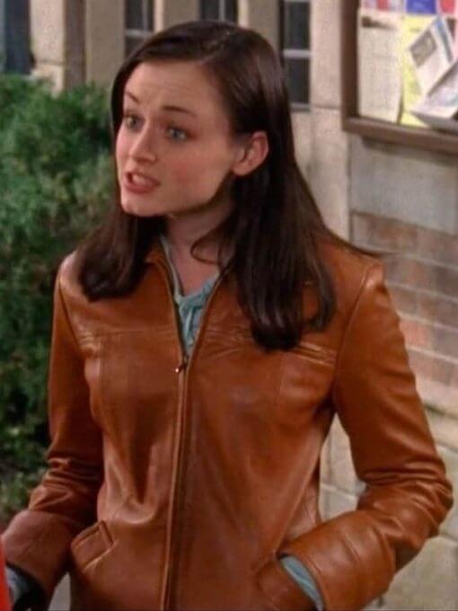 Rory Gilmore Gilmore Girls Brown Leather Jacket