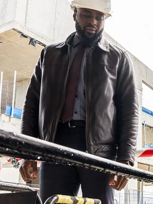 Russell Carter Ludwig S01 Black Leather Jacket