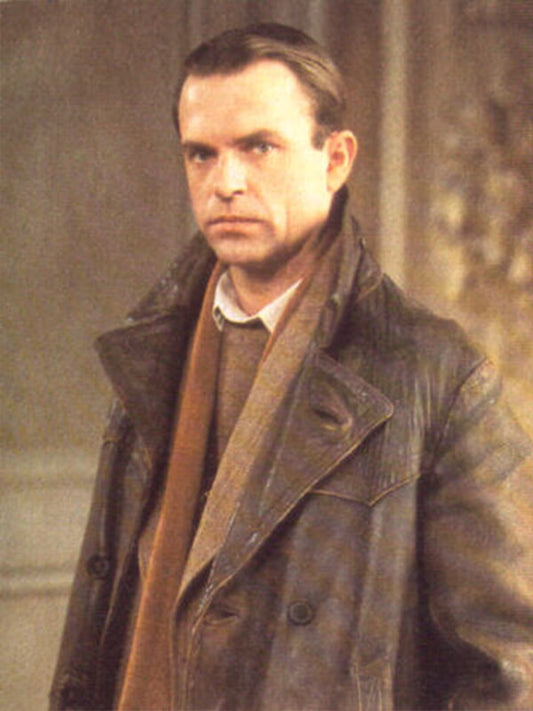 Sam Neill Reilly Ace Of Spies Leather Coat