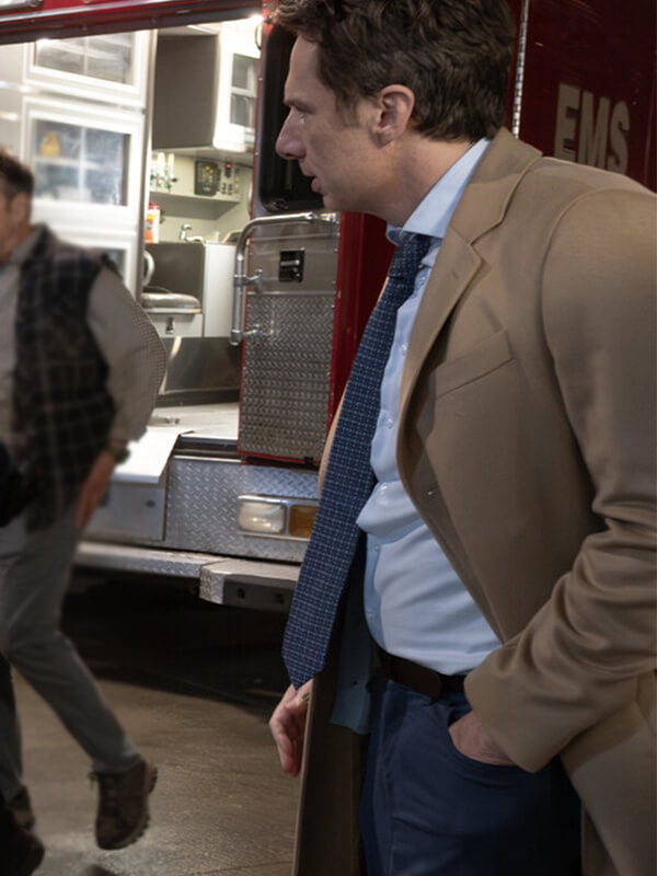Scrubs S01 Dr. John Brown Wool Coat