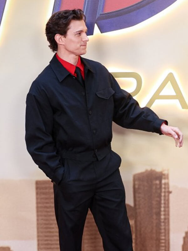 Spider Man Brand New Day 2026 Tom Holland Black Jacket