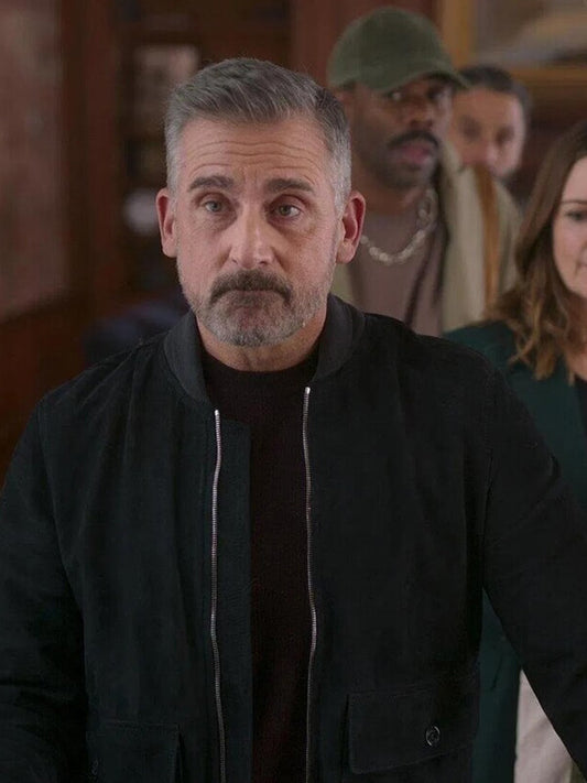 Steve Carell The Four Seasons S01 Suede Bomber Jacket