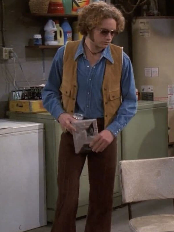 Steven Hyde That '70s Show Brown Suede Vest