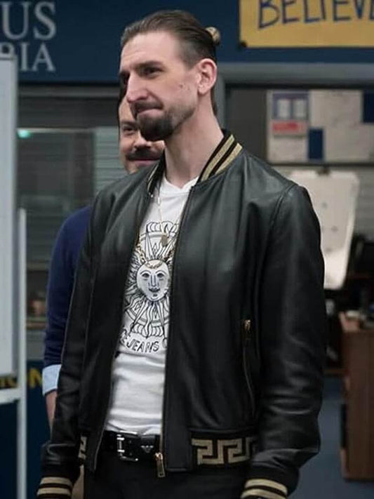 Ted Lasso S03 Zava Bomber Leather Jacket