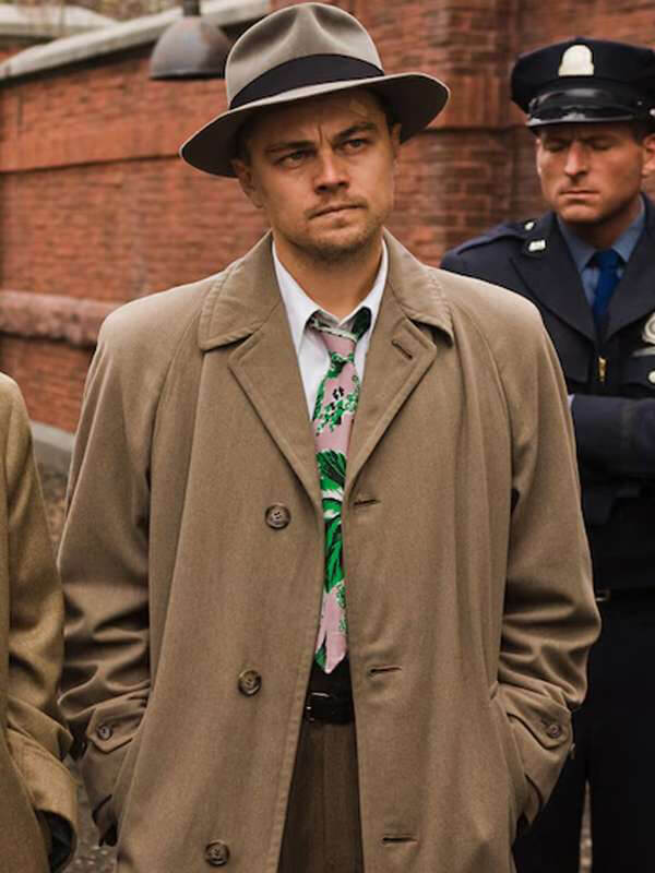 Teddy Daniels Shutter Island Leonardo DiCaprio Brown Coat