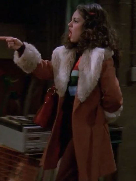 That '70s Show Mila Kunis Brown Shearling Coat