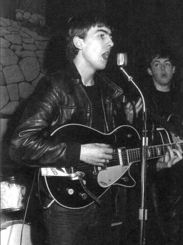 The Beatles George Harrison Black Leather Jacket