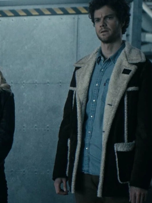 The Boys S05 Hughie Campbell Suede Shearling Coat