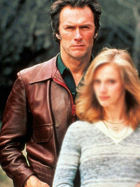 The Gauntlet 1977 Clint Eastwood Brown Leather Jacket
