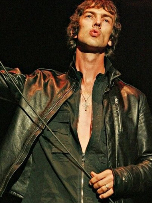 The Verve's Richard Ashcroft Black Leather Jacket