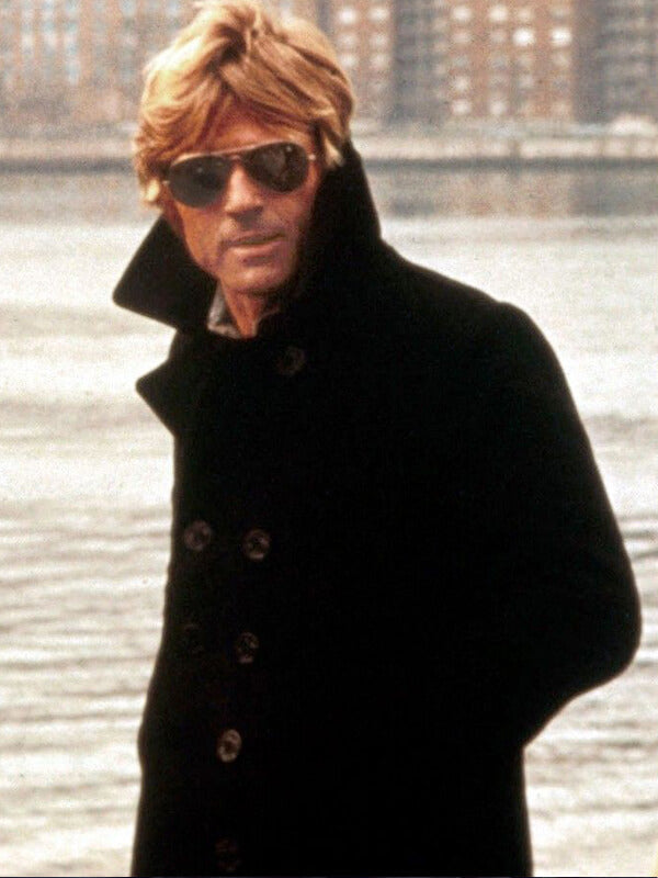 Three Days Of The Condor Robert Redford Black Pea Coat