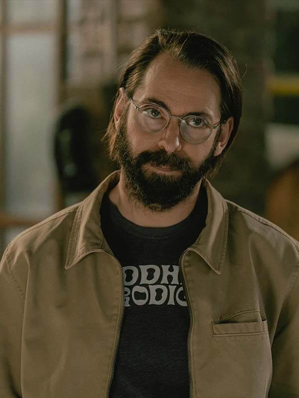 Tulsa King Martin Starr Beige Cotton Jacket