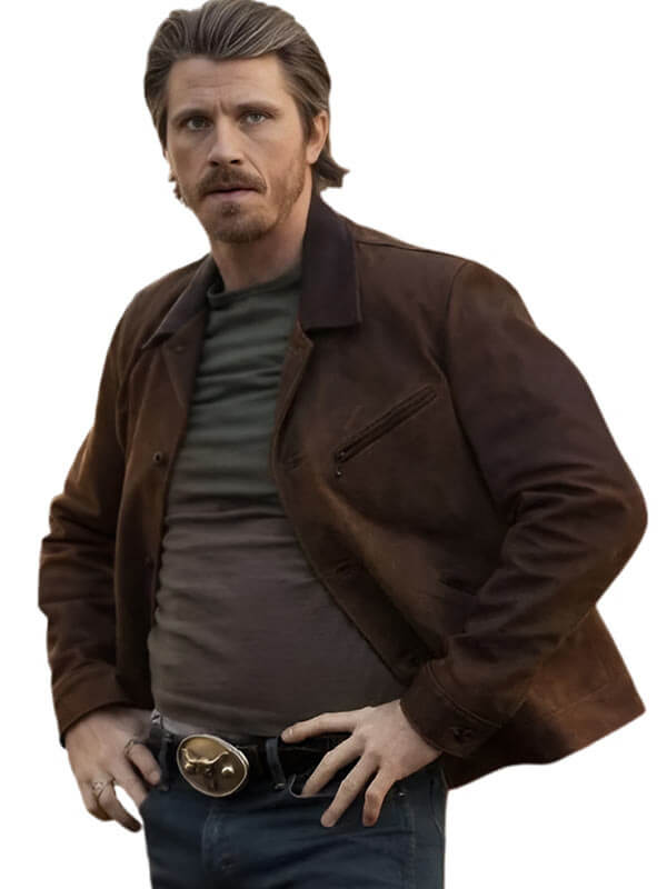 Tulsa King S04 Mitch keller Brown Suede Jacket