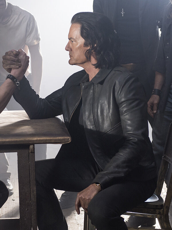 Twin Peaks Dale Copper Black Leather Jacket
