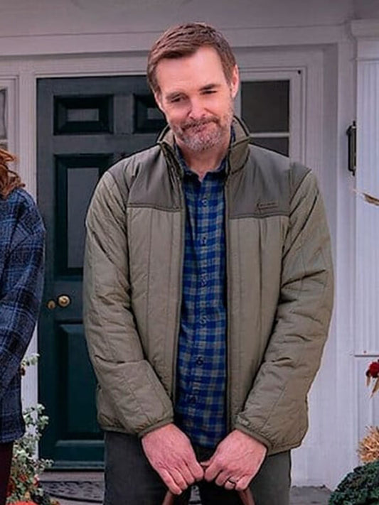 Will Forte The Four Season S01 Green Puffer Jacket