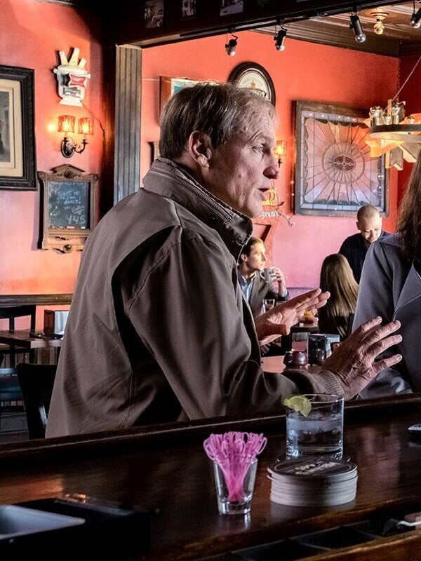 Woody Harrelson Ella McCay 2025 Bomber Jacket