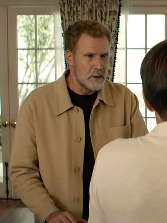 You’re Cordially Invited Will Ferrell Brown Wool Jacket