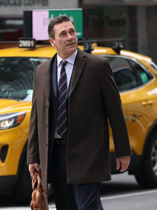 Your Friends and Neighbors Jon Hamm Brown Coat
