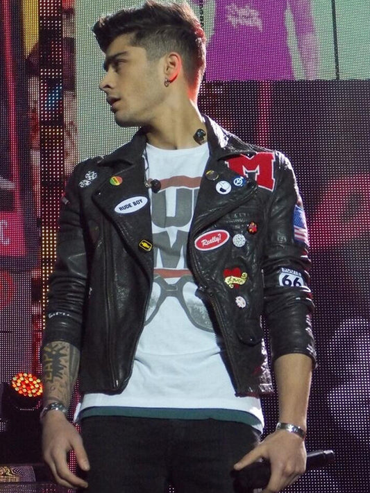 Zayn Malik Brando Black Leather Jacket