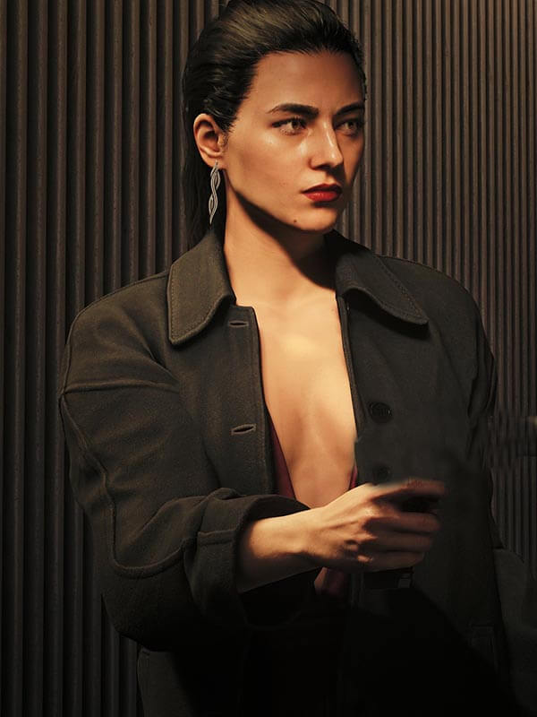 007 First Light 2026 Isola Vale Black Wool Coat