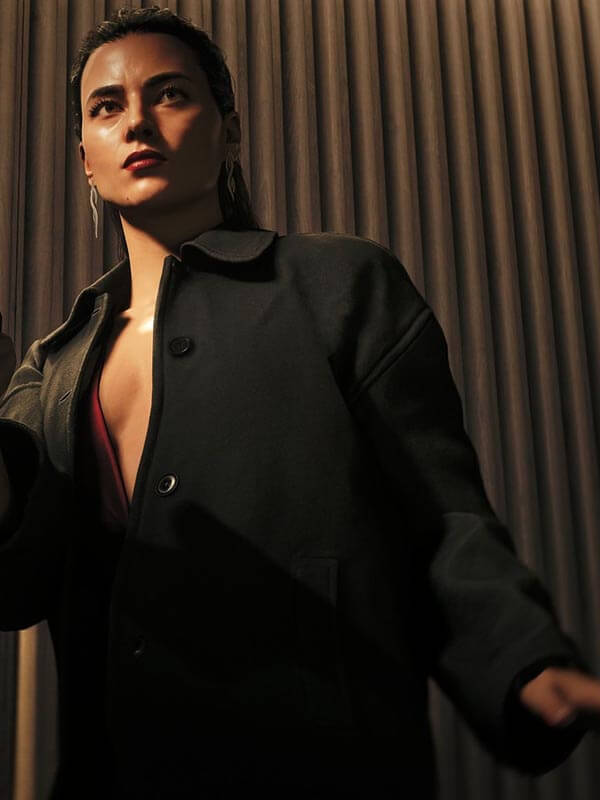 007 First Light 2026 Isola Vale Black Wool Coat