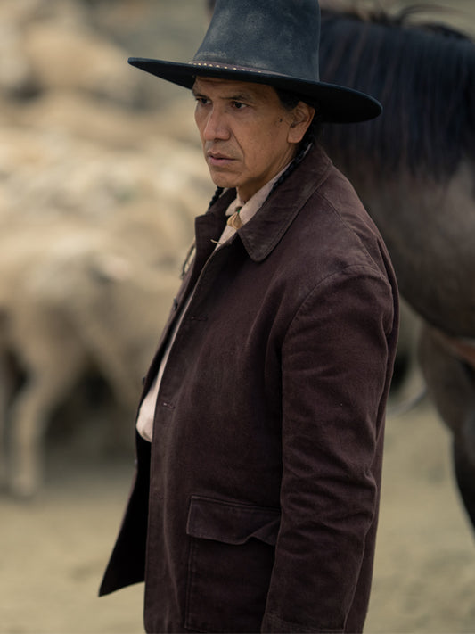 1923 Michael Greyeyes Brown Cotton Jacket