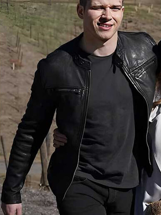 9-1-1 S01 Evan Buckley Black Leather Jacket