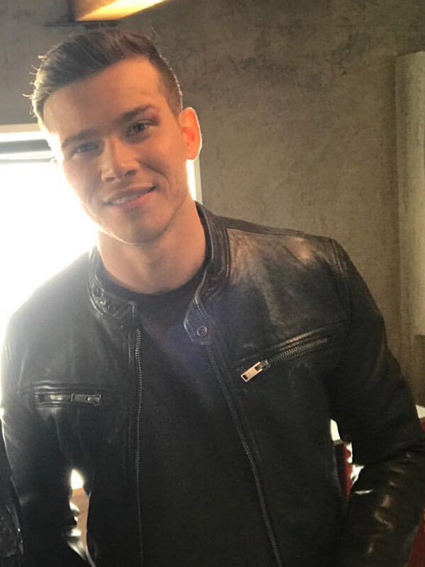 9-1-1 S01 Evan Buckley Black Leather Jacket