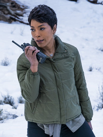 9-1-1 S02 Angela Bassett Green Puffer Jacket