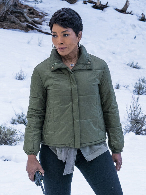 9-1-1 S02 Angela Bassett Green Puffer Jacket