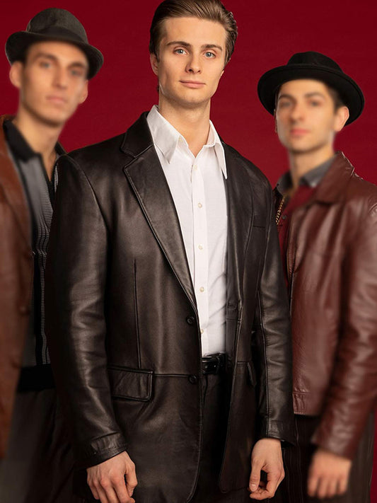 A-Bronx-Tale-Lillo-Brancato-Black-Leather-Blazer